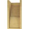 Ekena Millwork 8"W x 8"D x 16"H Wide Garner Rough Cedar Woodgrain TimberThane Corbel, Primed Tan CORUR08X08X16GARRCPR - alternate 3